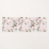 Hübsch rosa weiße Blume Yogamatte (Vorderseite (Horizontal))