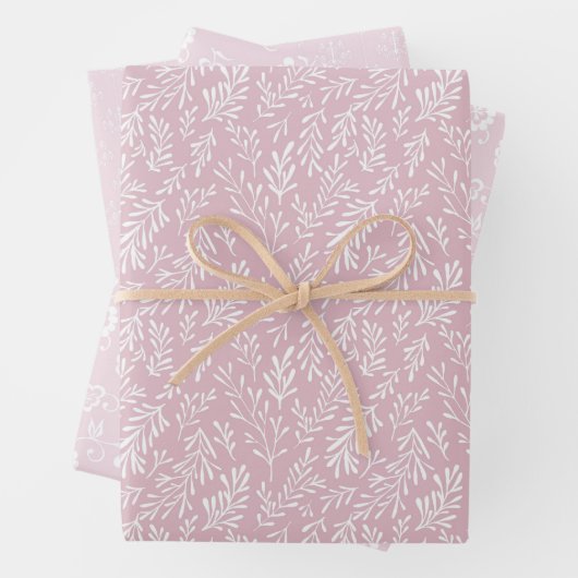 Hübsch rosa Weiße Weiße Weiße Weiße Pastete für ih Geschenkpapier Set (Beispiel)