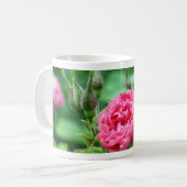 hübsch-rosa-wilde Rose Knospen und Blume Kaffeetasse (Vorderseite Links)