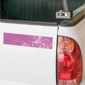 hübsch rosa, wirbelfarbene Blumenmuster Autoaufkleber (Auf Lkw)