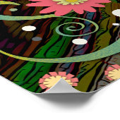 Hübsch rosafarbene Blüten Inspirierend ab dem Kost Poster (Ecke)