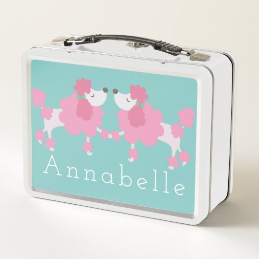 Hübsch rosafarbene Töpfe, Retro Lunch Box (Rückseite)