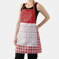 Hübsch Rot und Weiß Gingham Edelweiss