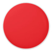 Hübsch Rot und Weiß Keramikknauf (Vorderseite)