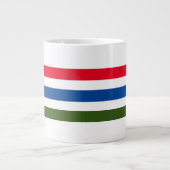 Hübsch roter blauer Streifen auf weißem Hintergrun Jumbo-Tasse (Vorderseite)