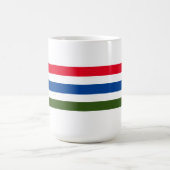 Hübsch roter blauer Streifen auf weißem Hintergrun Kaffeetasse (Mittel)