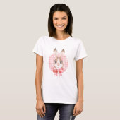 Hübsch. Roter Bogen T-Shirt (Vorne ganz)