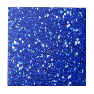 Hübsch Royal Blue Funkelnd Glitzern Look Fliese