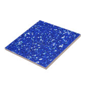 Hübsch Royal Blue Funkelnd Glitzern Look Fliese (Seite)