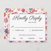 Hübsch RSVP Karte (Vorne/Hinten)