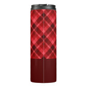 Hübsch Ruby Red Kariert Monogram Thermal Tumbler Thermosbecher (Rückseite)