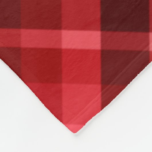 Hübsch Ruby Red Kariert Pattern Grosses Fleece Bla (Ecke)