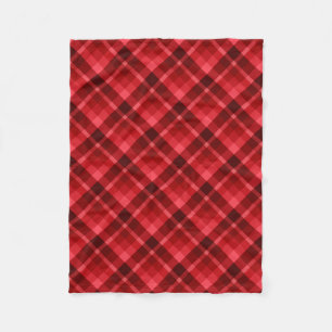 Hübsch Ruby Red Kariert Pattern Small Fleece Blank