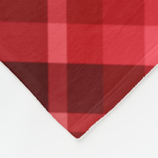 Hübsch Ruby Red Kariert Print Medium Fleece Blanko (Ecke)