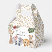 Hübsch Safari Baby Animals Baby Girl Dusche Geschenkschachtel (Vorderseite)
