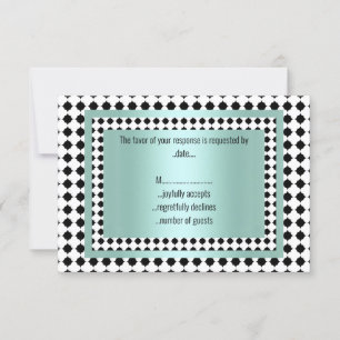 HÜBSCH Sage Green Abstrsct UAWG RSVP Karte
