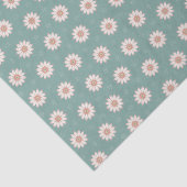 Hübsch Sage Green Boho Blume Muster Seidenpapier (Detail)