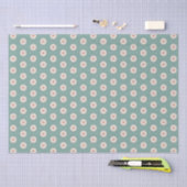 Hübsch Sage Green Boho Blume Muster Seidenpapier (Handwerk)