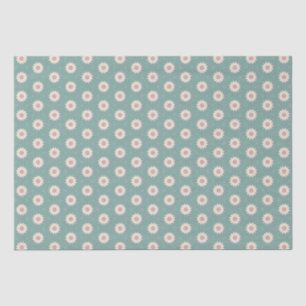 Hübsch Sage Green Boho Blume Muster Seidenpapier