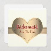 Hübsch Save the Date meine Einladung an meine Brid (Vorne/Hinten)