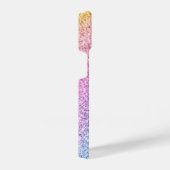 Hübsch schimmernder Regenbogen-Glitzer Personalisi iPhone Hülle (Rechte Seite)