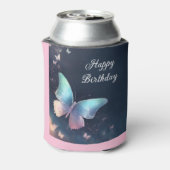 Hübsch schimmernder Schmetterling Cooler Dosenkühler (Kanne Rückseite)