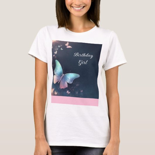 Hübsch schimmernder Schmetterling FrauenT - Shirt (Vorderseite)