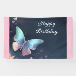 Hübsch schimmerndes Schmetterlingsbanner Banner