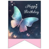 Hübsch schimmerndes Schmetterlingsbanner Wimpelkette (Erste Fahne)