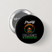 Hübsch Schwarz und Aufkleber für Fortbildung Button (Vorne & Hinten)