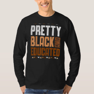 Hübsch Schwarz und erzogen Afrikanerinnen Schwarze T-Shirt