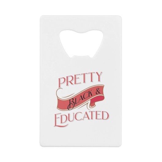 Hübsch Schwarz und gebildet Geldbeutel Flaschenöffner (Vorderseite)