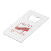 Hübsch Schwarz und gebildet Geldbeutel Flaschenöffner (Rückseite Schrägansicht)