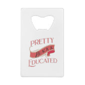 Hübsch Schwarz und gebildet Geldbeutel Flaschenöffner (Rückseite)