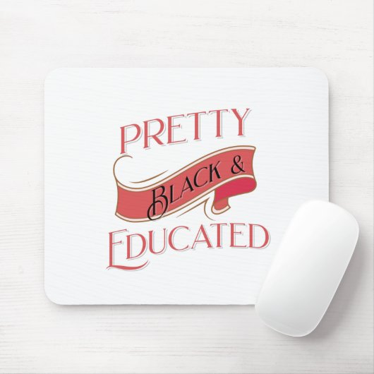 Hübsch Schwarz und gebildet Mousepad (Mit Mouse)