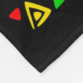 Hübsch Schwarz Und Gebildet Schwarze Geschichte Mo Fleecedecke (Ecke)
