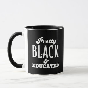 Hübsch, schwarz und gebildet tasse