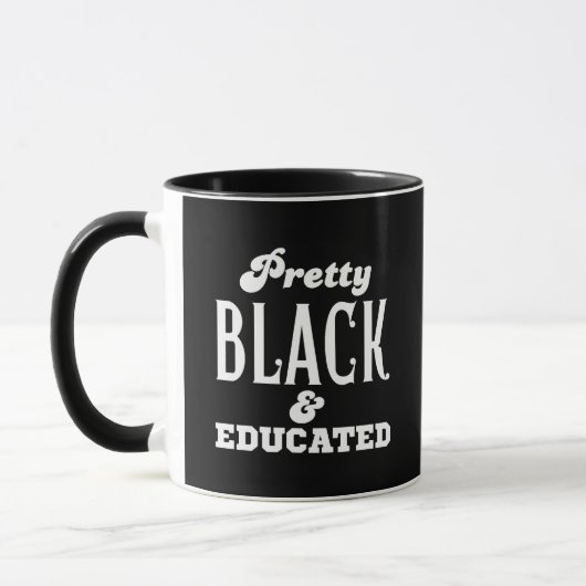 Hübsch, schwarz und gebildet tasse (Links)