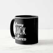 Hübsch, schwarz und gebildet tasse (Vorderseite Links)