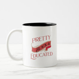 Hübsch Schwarz und gebildet Zweifarbige Tasse