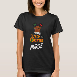 Hübsch Schwarz und Gebildete Krankengeschichte T-Shirt