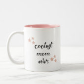 Hübsch Schwarz und Rosa Coole Mama je Zweifarbige Tasse (Links)