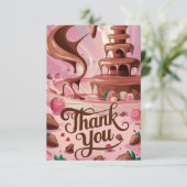 Hübsch Scoops Chocolate Vielen Dank Dankeskarte (Stehend Vorderseite)