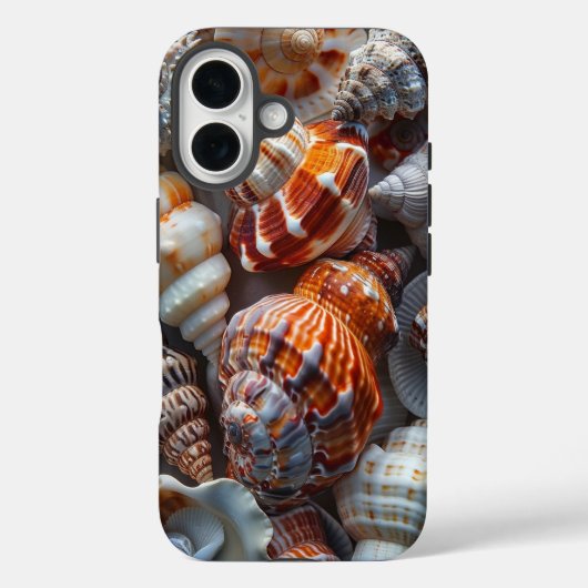 Hübsch Seashells Case-Mate iPhone Hülle (Rückseite)