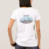 Hübsch Seattle Washington Skyline T-Shirt (Rückseite)