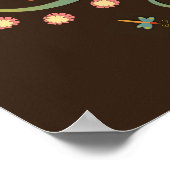 Hübsch sei eine nette menschliche Zitat-Blumengeiz Poster (Ecke)