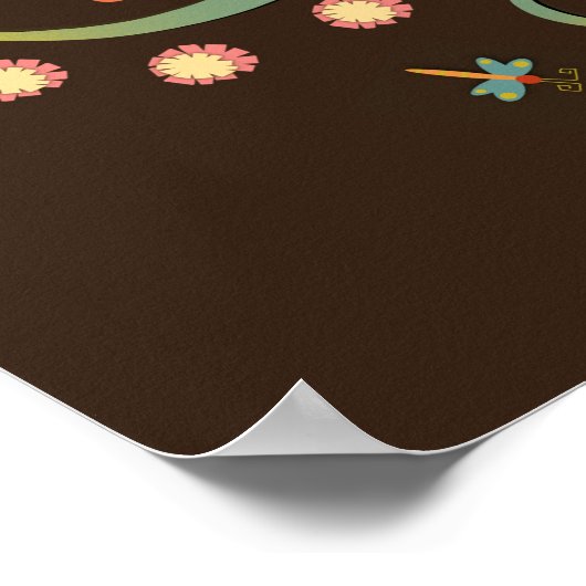 Hübsch sei eine nette menschliche Zitat-Blumengeiz Poster (Ecke)