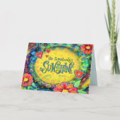 Hübsch sei jemand Sonnenschein-Ermutigung Karte (Vorderseite)