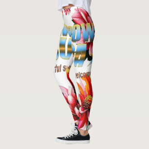 Hübsch Sensitive Petal-Pflanze Blühen Abstrakte Ku Leggings