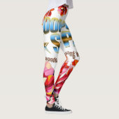 Hübsch Sensitive Petal-Pflanze Blühen Abstrakte Ku Leggings (Rechts)